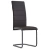 vidaXL Cantilever Dining Chairs 4 pcs Brown Faux Leather - 2 of 4