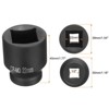 Unique Bargains CR-MO Mechanical Maintenance Metric 4 Point Square Impact Socket Black - 2 of 4