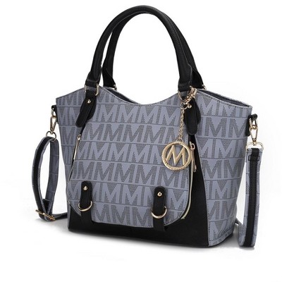 MKF Collection Fula Signature Crossbody Satchel – Vegan Leather Handbag by Mia K