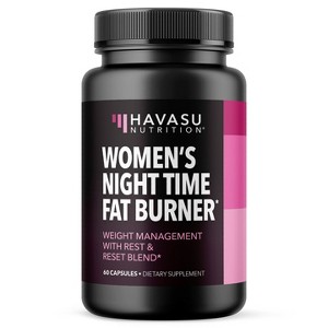 Night Time Fat Burner Capsules for Women, Weight Management for Women, Havasu Nutrition, 60ct - 1 of 4
