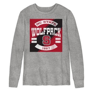 NCAA NC State Wolfpack Boys' Long Sleeve Gray T-Shirt - 1 of 1