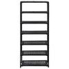 vidaXL Shoe Rack Black 19.7 in.x11.8 in.x47.2 in. Poly Rattan - 2 of 4