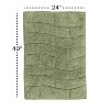 Knightsbridge Stylish And Comfortable All Season Traditional New Tile Design Cotton Bath Rug 24" X 40" Sage - 3 of 4