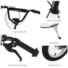 Maggift Kick Scooters Youth Scooter Front and Rear Caliper Dual Brakes Inflatable Front Wheel Ride on Toy for Age 5+, White, 47.25"*22.75"*33.5" - 4 of 4