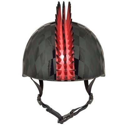 Raskullz LED Bolt Light Up Mohawk Child Helmet - Black/Red