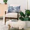 Emanuela Carratoni Serenity Palms Throw Pillow Blue - Deny Designs - 2 of 2