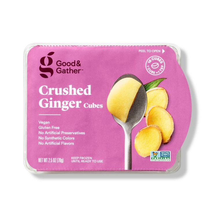 Frozen Crushed Ginger Cubes - 2.5oz - Good &#38; Gather&#8482;, 1 of 3