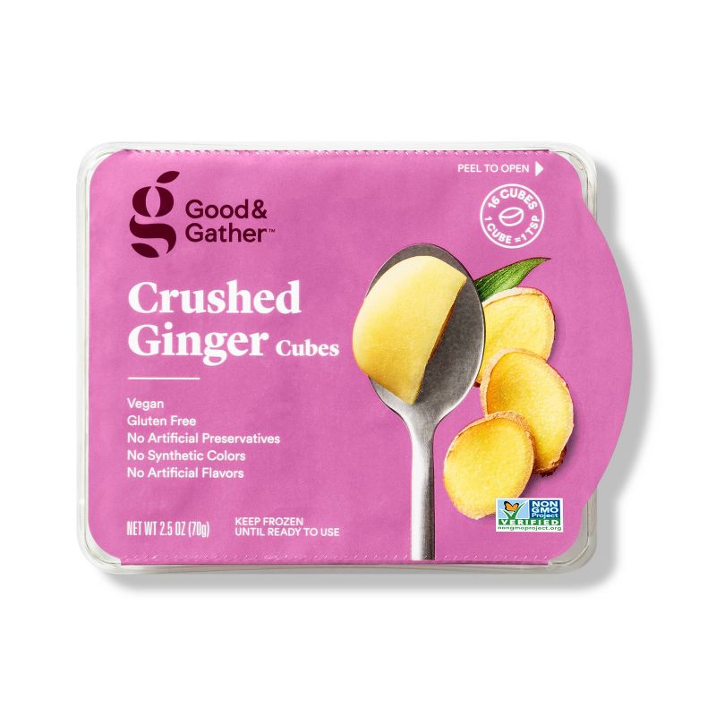 Frozen Crushed Ginger Cubes - 2.5oz - Good &#38; Gather&#8482;, 1 of 4