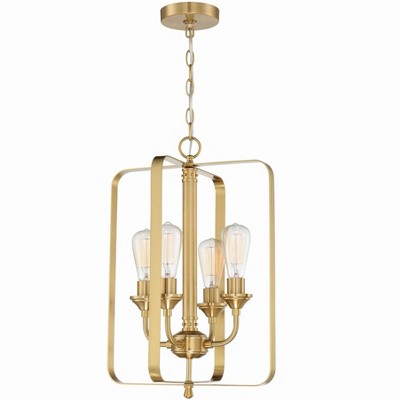 Craftmade Lighting Bridgestone 4 - Light Chandelier in  Satin Brass