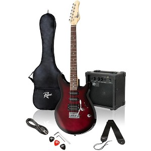 Rogue Rocketeer Electric Guitar Pack Wine Burst - 1 of 4