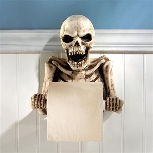 Bone Dry Skeleton Bathroom Toilet Paper Holder - 1 of 4