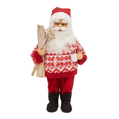 Season's Designs Christmas 16In (40Cm) Standing Santa In Red White
