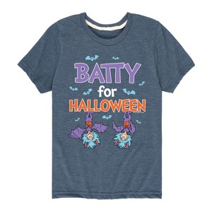 Boys' - Dr. Seuss - Batty For Halloween Thing 1 and Thing 2 Short Sleeve Graphic T-Shirt - 1 of 4