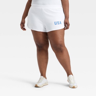 Women's Mid-Rise Graphic Fleece Shorts - Universal Thread™