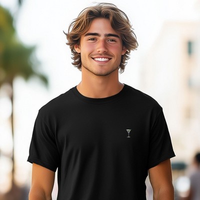 Мужские футболки Dalix Mens Martini Cotton Tee in Black S Small — фото 3