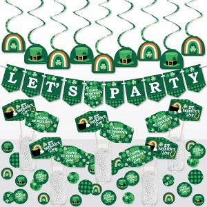 Big Dot of Happiness Shamrock St. Patrick's Day - Saint Paddy’s Day Party Supplies Decoration Kit - Decor Galore Party Pack - 51 Pieces - 1 of 4