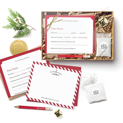 18ct The Santa Letter Cards Kit : Target