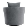 NicBex Modern Swivel Chair with Solid Wood Frame for Living Room, Accent Chair Chenille Upholstery Sofa Chair - 3 of 4