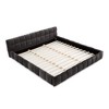 TIRAMISUBEST California King Upholstered Platform Bed Frame Chenille Headboard Solid Base No Box Spring Living Room Bedroom - 4 of 4