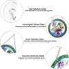 AUFURI 6 in. Hummingbird Stained Glass Suncatcher with hook, Indoor Window Hanging Hummingbird Gifts - 2 of 4