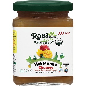 Organic Hot Mango Chutney - 10.5oz (300g) - Rani Brand Authentic Indian Products - 1 of 4