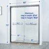 Zevemomo 56-60" W x 75" H Double Sliding Shower Door,Walk in for Bathroom,1/4"(6mm)Thick SGCC Tempered Clear Glass,Matte Black Aluminium Alloy Frame - 4 of 4