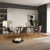 2x6 Runner Leopard Rug - Washable Animal Print Rug, Large Living Room Carpet, Soft Non-Slip Surface, Non-Shedding Brown Carpet, Ideal for Office - 4 of 4