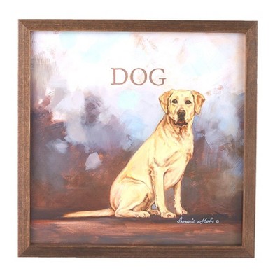 The Lakeside Collection Framed Wall Art by Bonnie Mohr® - Dakota the Dog