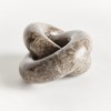 Plum & Post Linked Marble Rings Sculpture - Gray Marble Accent Decor - 4 of 4
