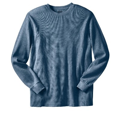 Kingsize Men's Big & Tall Waffle-knit Thermal Crewneck Tee - Tall