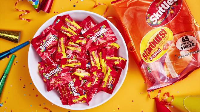 Skittles and Starburst Fun Size Mix Bite Size Candies - 31.9oz/65ct, 2 of 10, play video