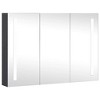 vidaXL LED Bathroom Mirror Cabinet 35"x5.5"x24.4" - 2 of 4