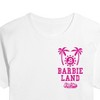 Women's - Barbie - Barbie Land Palm Trees & Sun Cropped Graphic T-Shirt - 2 of 4