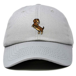 Dalix Dachshund Embroidered Cotton Dad Hat Casual Adjustable Baseball Cap for Dog Lovers Womens - 1 of 4