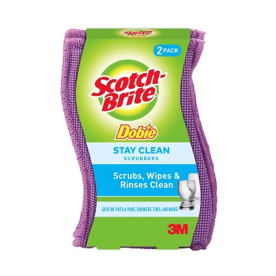 Scotch-Brite Stay Clean Scrubbers - 2 Pack