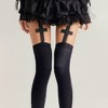 Anna-Kaci Women's 3-Piece Set Over-the-Knee Stockings with Cross Detail - Black - 2 of 4