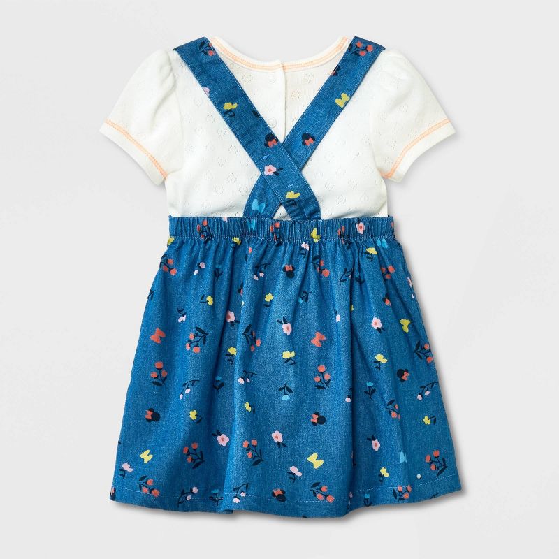 Baby Girls' Disney Minnie Mouse Skirtall Set - Blue, 2 of 7