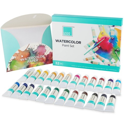 Neliblu Watercolor Paint Sets Bulk Set of 12 With 8 Washable Colors