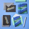 10ct Thanks! Grid Cards - Spritz™: Geometric Thank You Notes with Envelopes, Foil Accents, Classic Pattern - 2 of 3