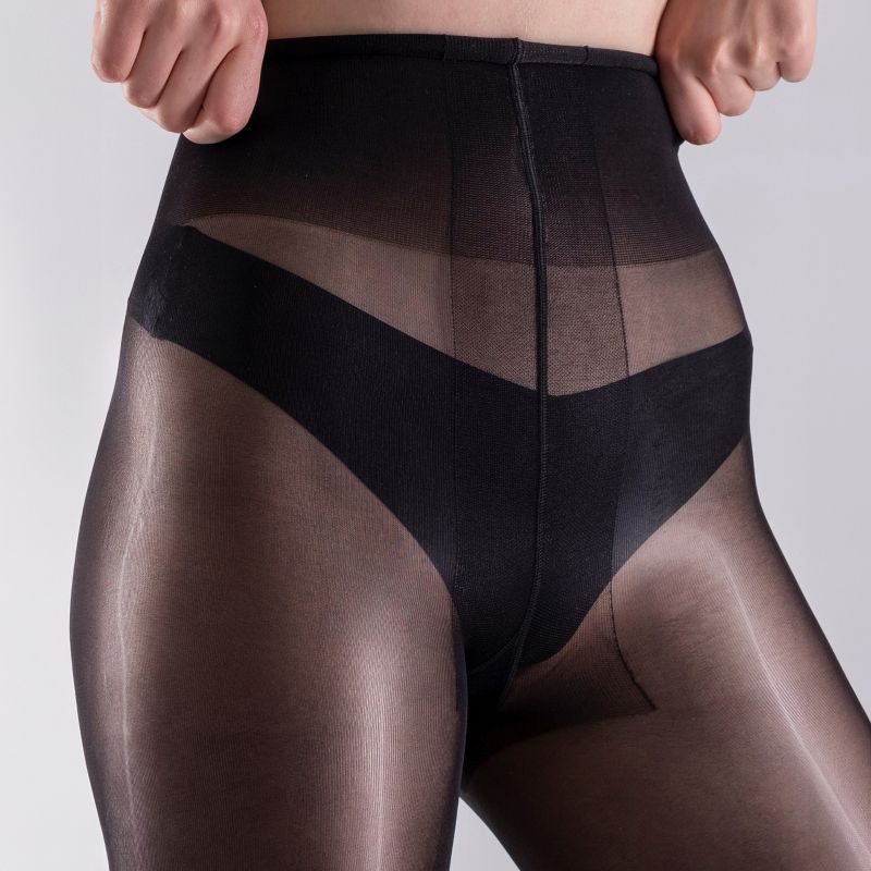 LECHERY Women's Lustrous Silky Shiny 40 Denier Pantyhose (1 Pair), 5 of 10