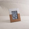 Color Block 5X7 Photo Frame White MDF, Cork & Glass - Foreside Home & Garden - 2 of 4