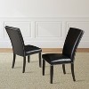 18" Set of 2 Finley Side Chairs Black - Steve Silver Co.: Upholstered, Nailhead Trim, Hardwood Frame - 2 of 4