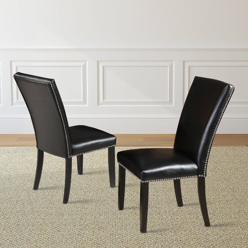18&#34; Set of 2 Finley Side Chairs Black - Steve Silver, 1 of 6