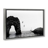 Stupell Industries Cliff Jumping into Sea Floating Frame Canvas Art - 2 of 4