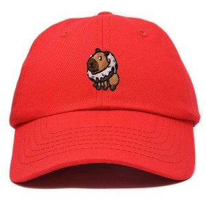 Dalix Capybara Donut Cap Embroidered Dad Baseball Hat Cotton Adjustable Womens - 1 of 4
