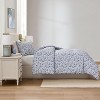 Nestl Modern Comforter, 3pc Floral Comforter Set, Floral Bedding Set - 2 of 4