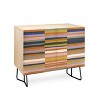 Gigi Rosado Brown Striped Pattern Credenza - Deny Designs - image 2 of 3