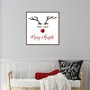 Amanti Art Reindeer Merry and Bright by Amanti Art Portfolio Canvas Wall Art Print Framed 22-in. W x 22-in. H. - 4 of 4