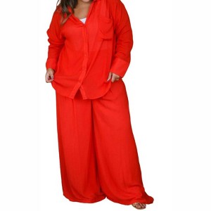 Women's Not So Subtle Button Down Top - GEEGEE - 1 of 4