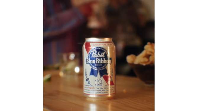 Pabst Blue Ribbon Beer - 12pk/12 fl oz Cans, 2 of 8, play video